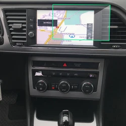 Tempered glass film protector For Seat Leon X-Perience 8 Inch 2017 car radio gps Auto Screen Sticker Car Accessories