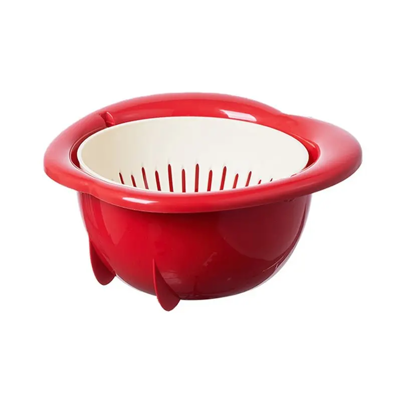PORK-Prevents Water Accumulation Drain Basket, Cute Fruit-Shaped Design, A Kitchen Storage For Stands Upright