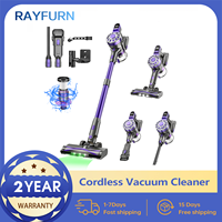 RAYFURN 12000Pa Cleaning Machine Powerful Cordless Upright Vacuum Cleaner Portable Handheld Carpet Hard Floor Car Pet Hair Home