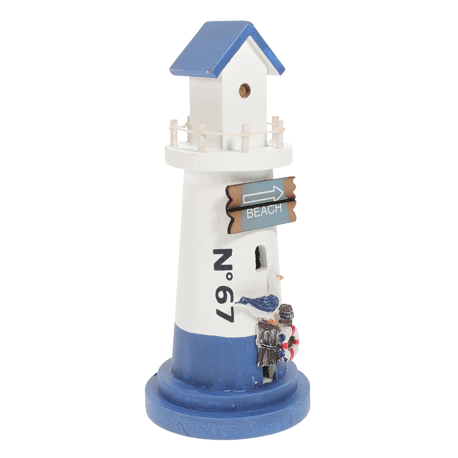 

Wooden Small Mediterranean Wood Lighthouse nament Nautical Style Lighthouse Nautical Mediterranean Style Home Office Hotel Gifts
