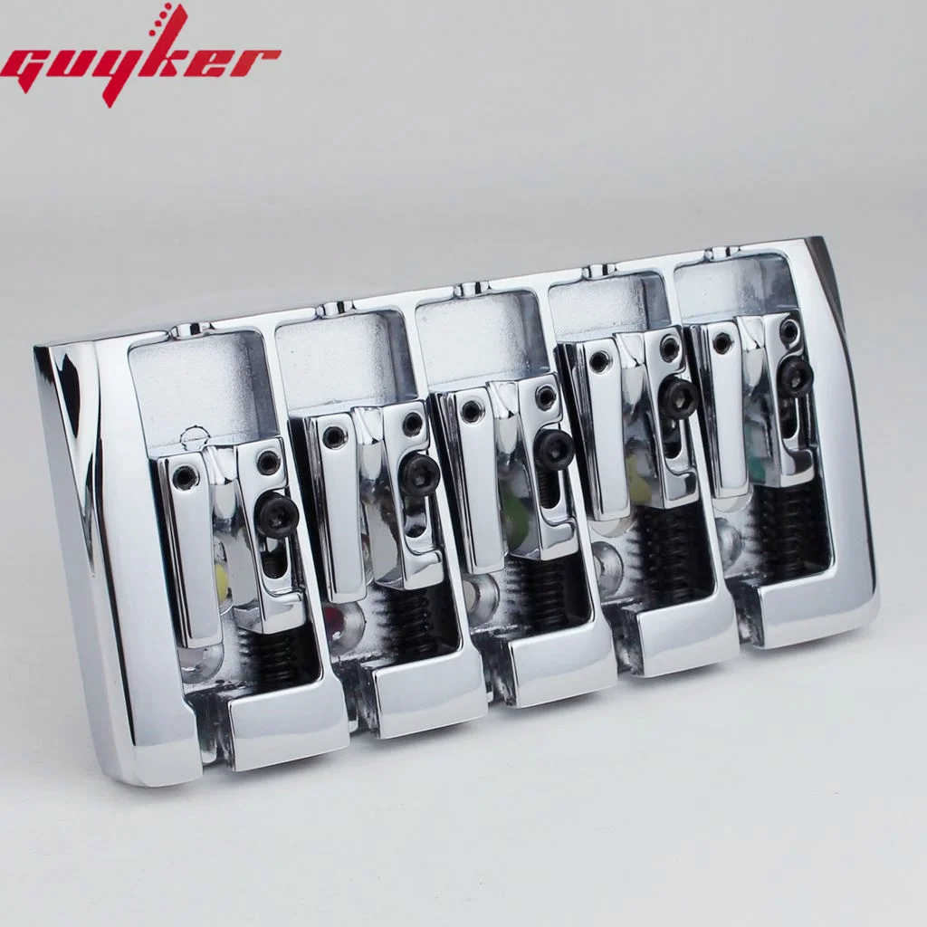 

5-String Bass Bridge w/Locking Zinc Saddles Dual Load 19mm