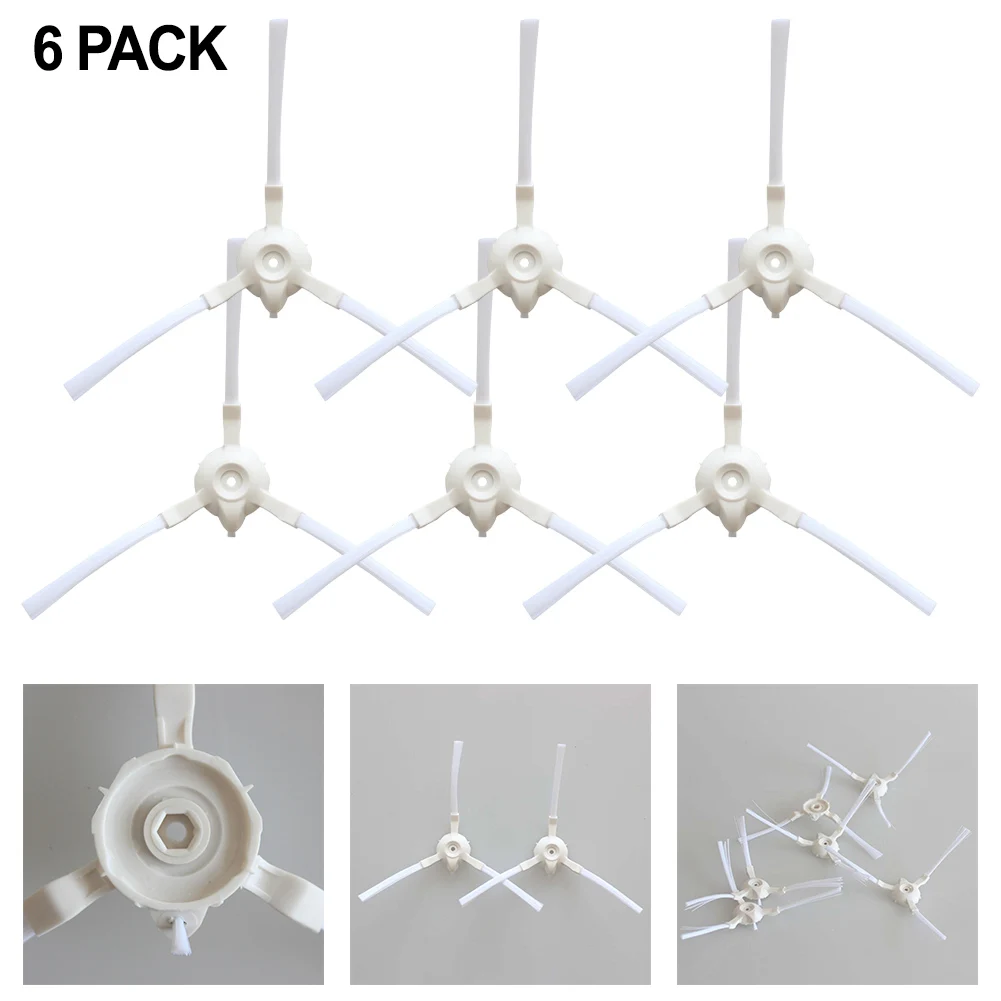 Set of 6 Replacement Side Brushes Designed for For Bobsweep For Bob PetHair Robot Vacuums Enhance Your Cleaning Routine