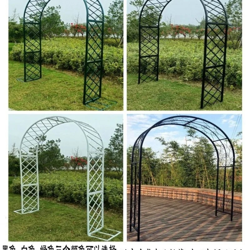 

Wrought Iron Arch Flower Trellis Climbing Trellis Courtyard Outdoor Arch Rose Climbing Vine Courtyard Garden