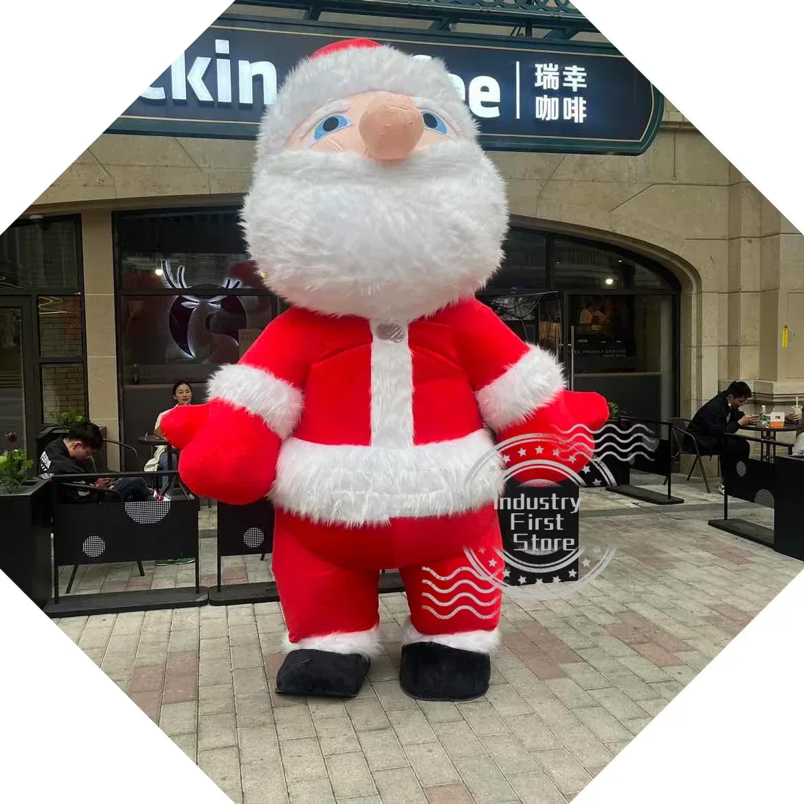 

Inflatable Garment Santa Claus performance costume giant cartoon figure costume net celebrity walking performance Christmas