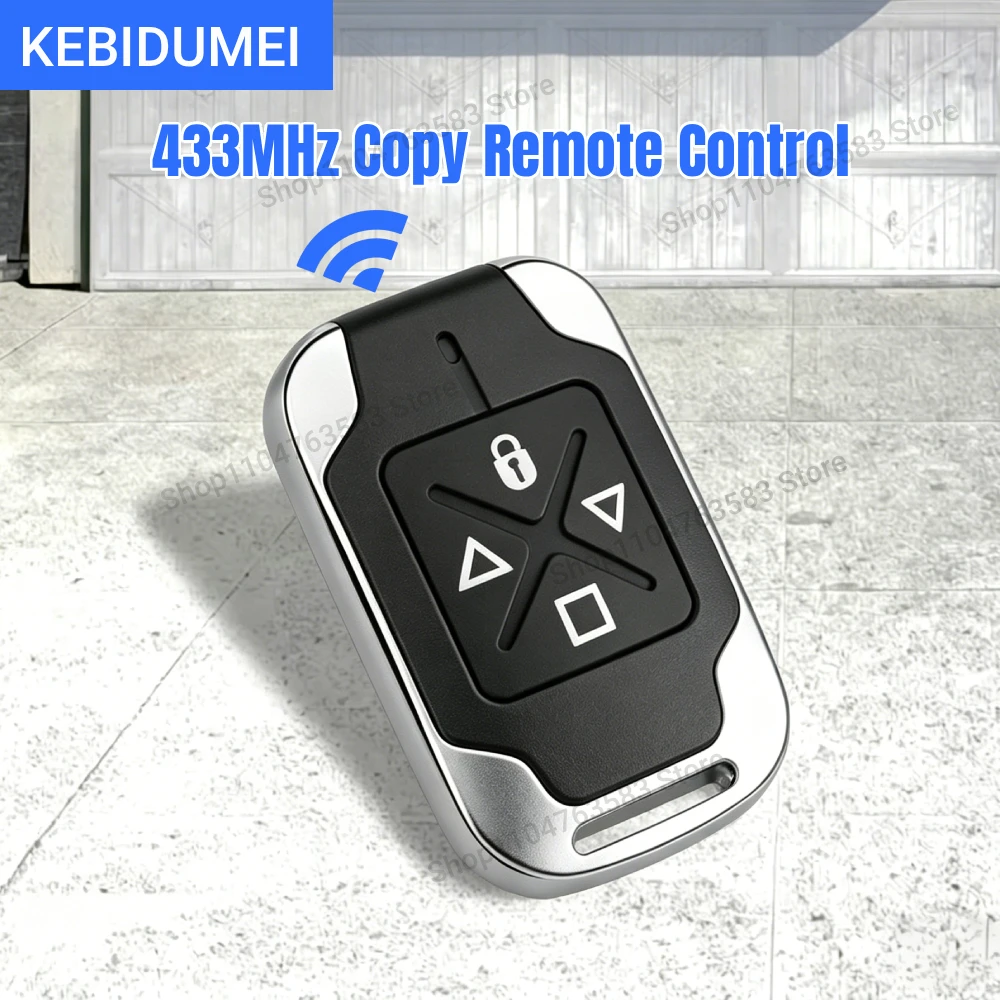 KEBIDUMEI Drahtlose RF 433MHz Fernbedienung für Elektrische Garagentore, Kopierer mit 433,92 MHz und 4 Tasten, Autofernbedienungen
