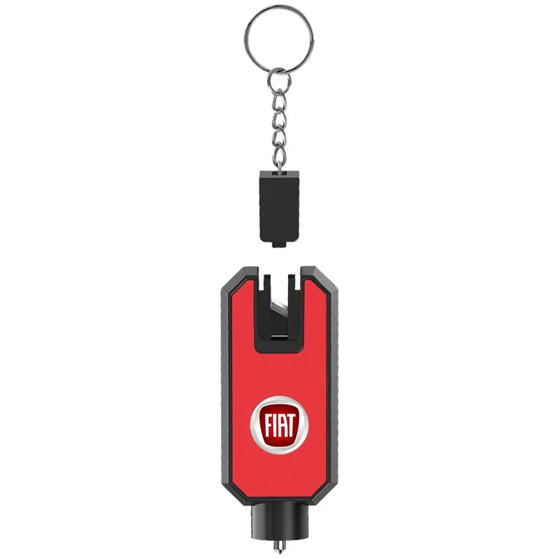 1 قطعة قواطع نافذة السيارة المحمولة 2 في 1 متعددة الوظائف حزام القطع سيارة الحياة المطرقة لشركة فيات باندا برافو بونتو لينيا كروما 500 #3