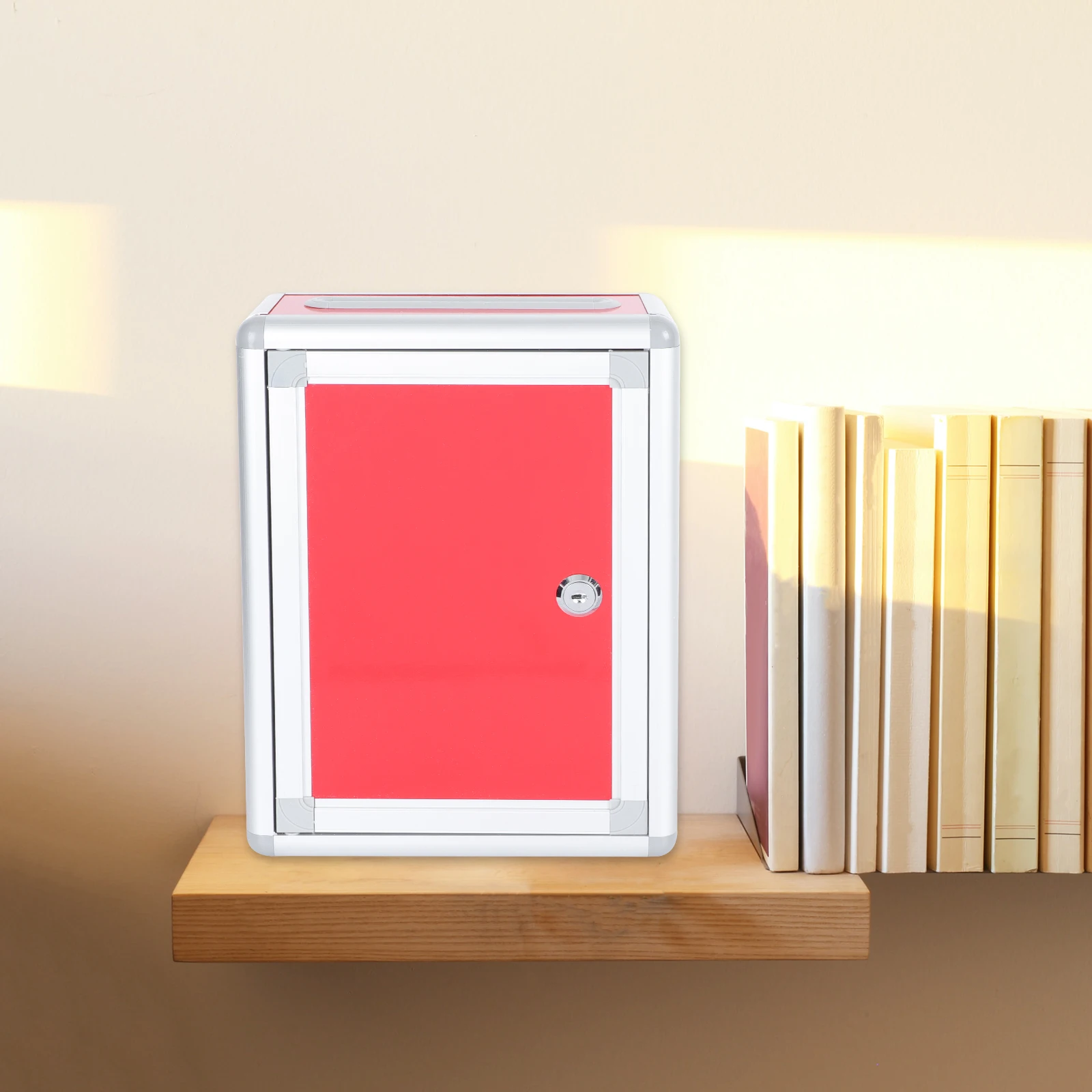 

1pc Simple Metal Durable Mailbox For Cards Post Suggestion Decorative Home Use Versatile Storage Complaint Box Box