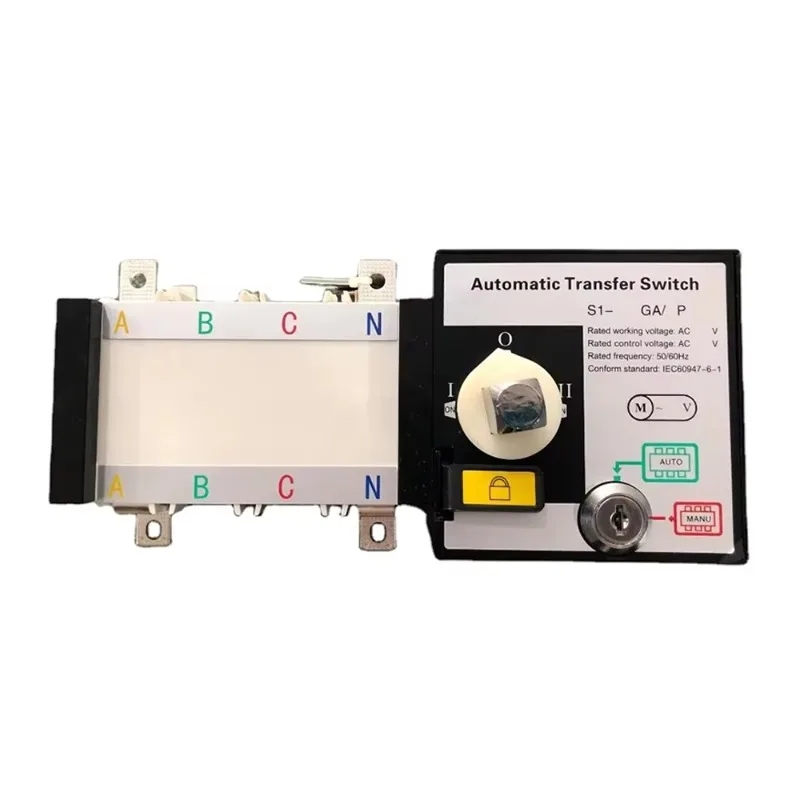 

China Hot Sell ATS 4P Dual Power Automatic Generator Transfer Switch PC Type 200 Amp Three Phase ATS Automatic Transfer Switch