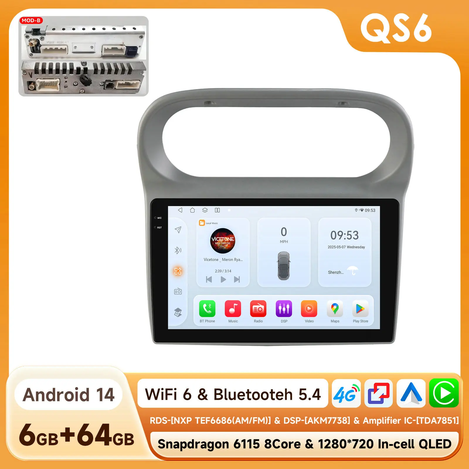 8CORE Android Autoradio Speler voor Renault Twingo 2005-2013 Draadloze Carplay Auto GPS Auto Multimedia 6115 Touchscreen 360CAM