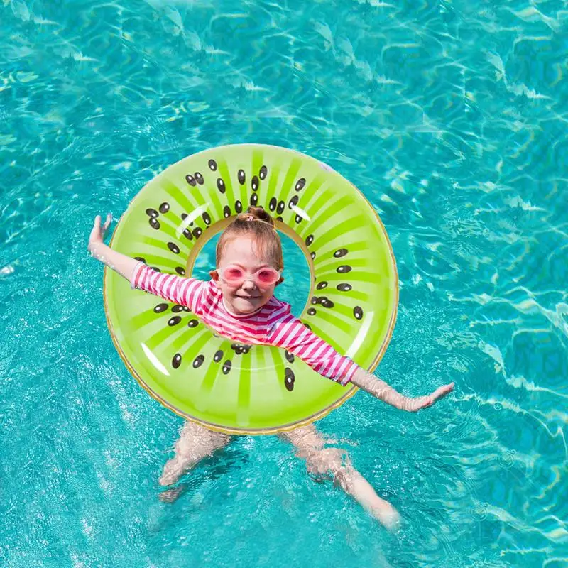 Flotador de piscina de Lima, sandía, Kiwi, naranja, tubos inflables de Lima, flotadores, juguetes, anillos de natación, flotador de anillo de piscina grande divertido, portátil