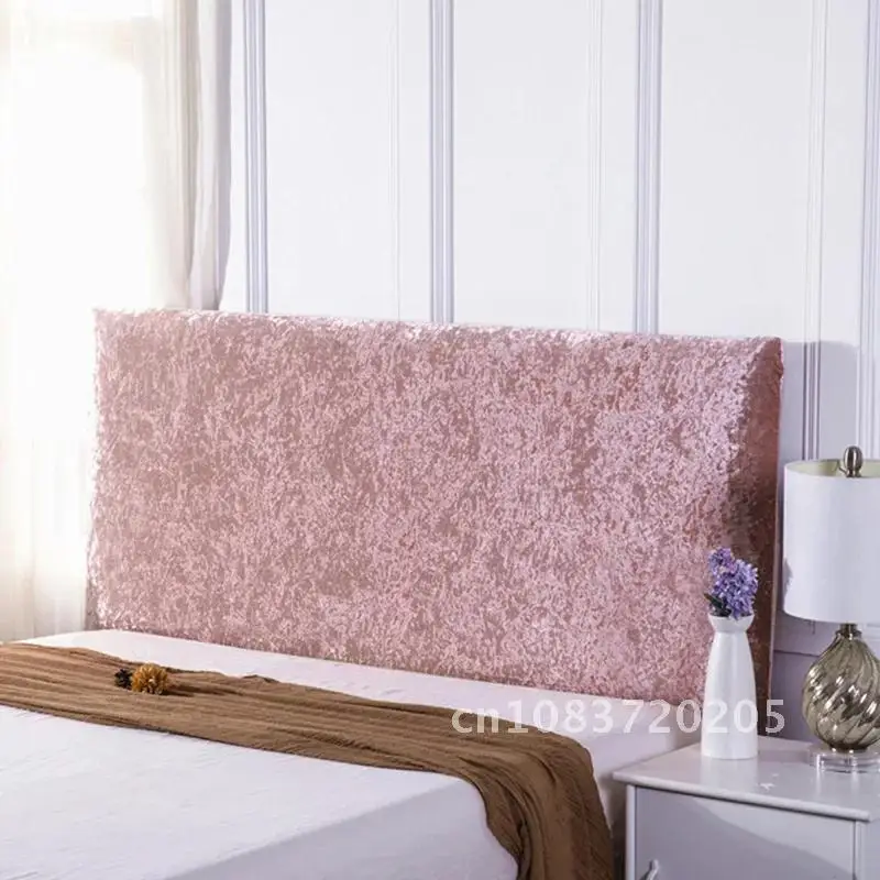 Luxury Elastic All-inclusive Bed Headboard Cover Crushed Velvet Non-Slip Head Board Covers  Bed Back Dust Protector Cover