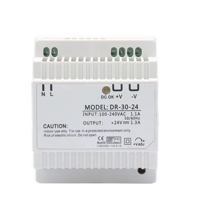 DR-30-24 DR-30-5 DR-30-12 30W 5V 12V 24V ac to dc Din rail power supply