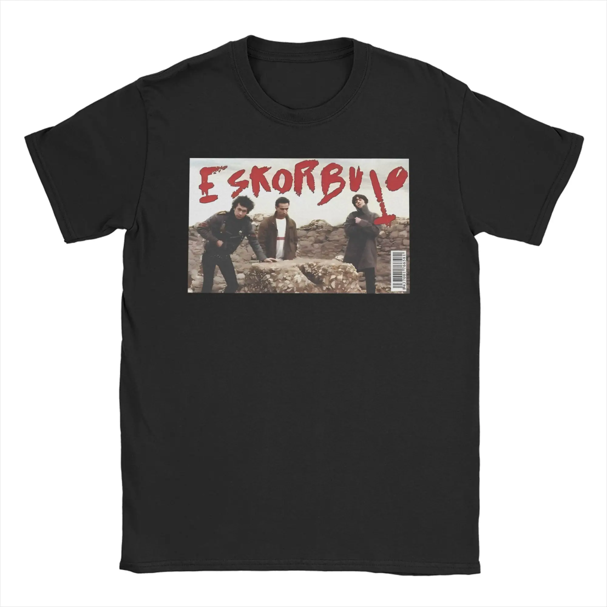 

Vintage T-Shirt Beach Eskorbuto Trendy Cool T Shirts Rock Music Cotton Tshirt for Men Y2K Casual Cheap Short Sleeve Tops