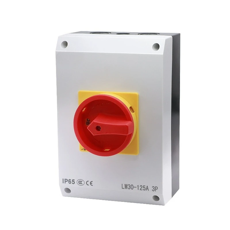 

LW30-125A Load Isolation Waterproof Sealing Box Load Open Circuit Four Wire Power Cut-off Main Control Conversion Switch