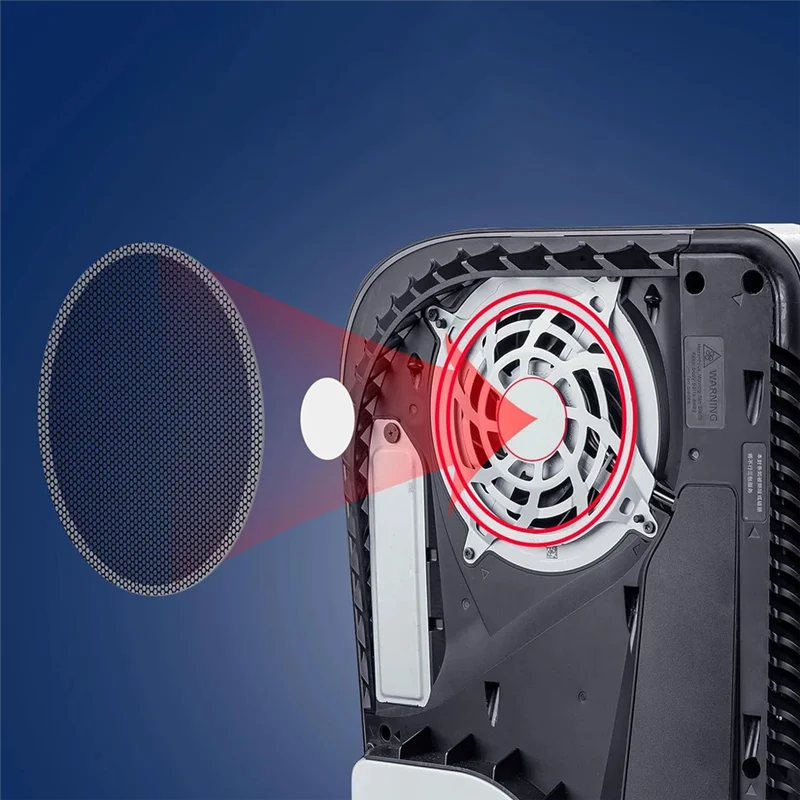A73E-For PS5 Console Dust Filter Dustproof Mesh Case Cover Ventilator Faceplate Easy Cleaning Game Accessory 4Pcs