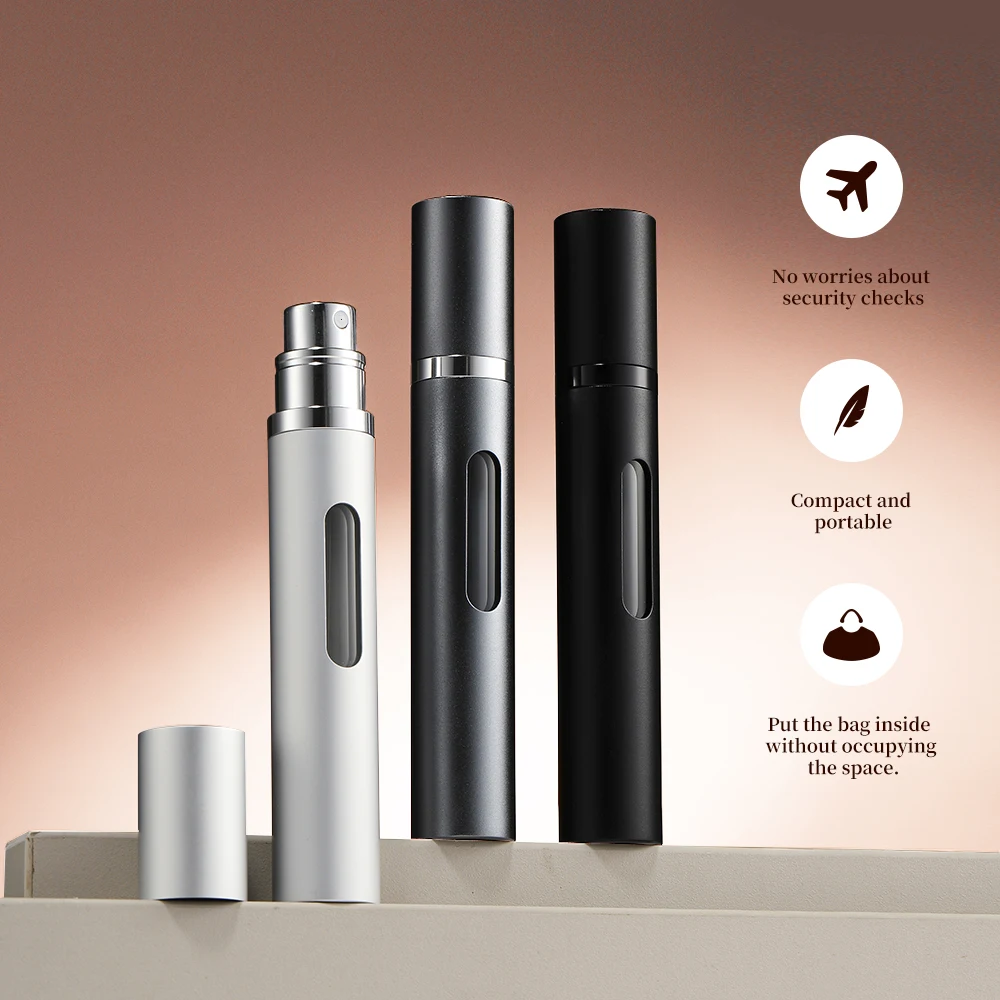 Louischanzl 2/pcs/3pcs Portable Mini Refillable Perfume Bottle Spray Scent Pump Empty Cosmetic Container Atomizer Bottle5/8/10ml