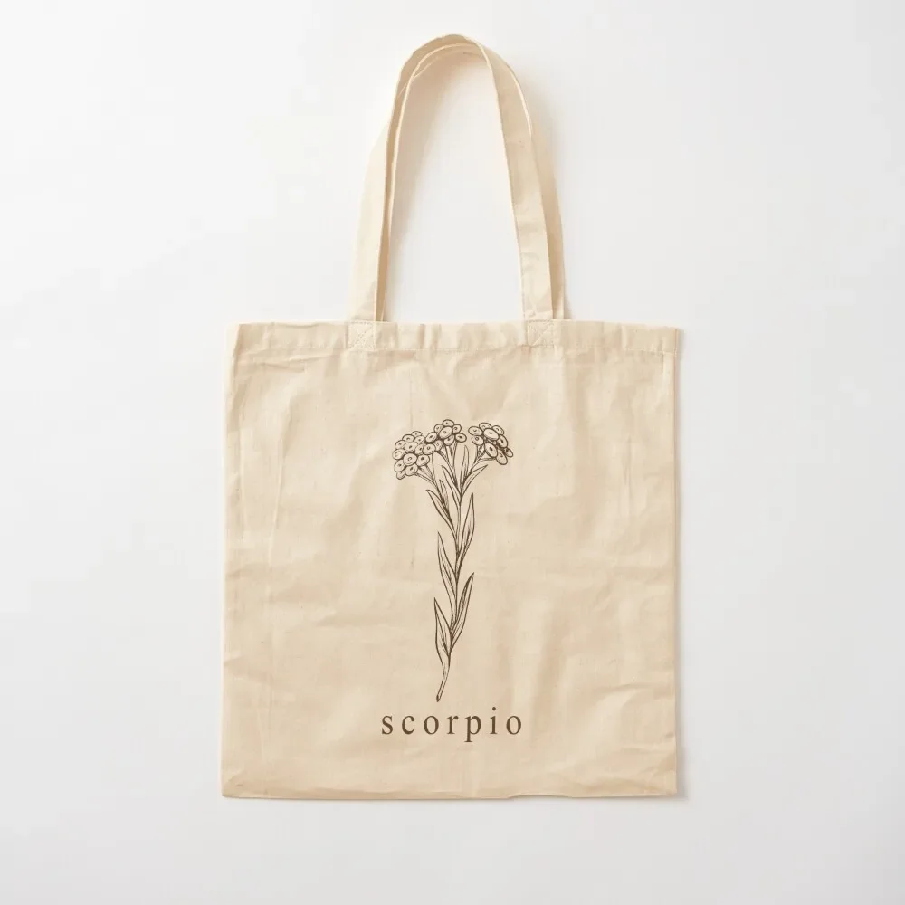 

Scorpio Botanical Zodiac Tote Bag great bag shopper bag women canvas Customizable tote