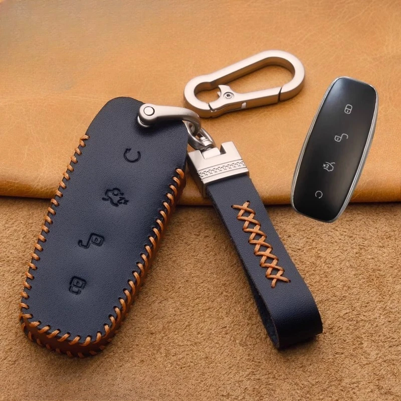 

Special all inclusive leather key case box For DENZA D9 mpv N7 N8 Car remote control protective case