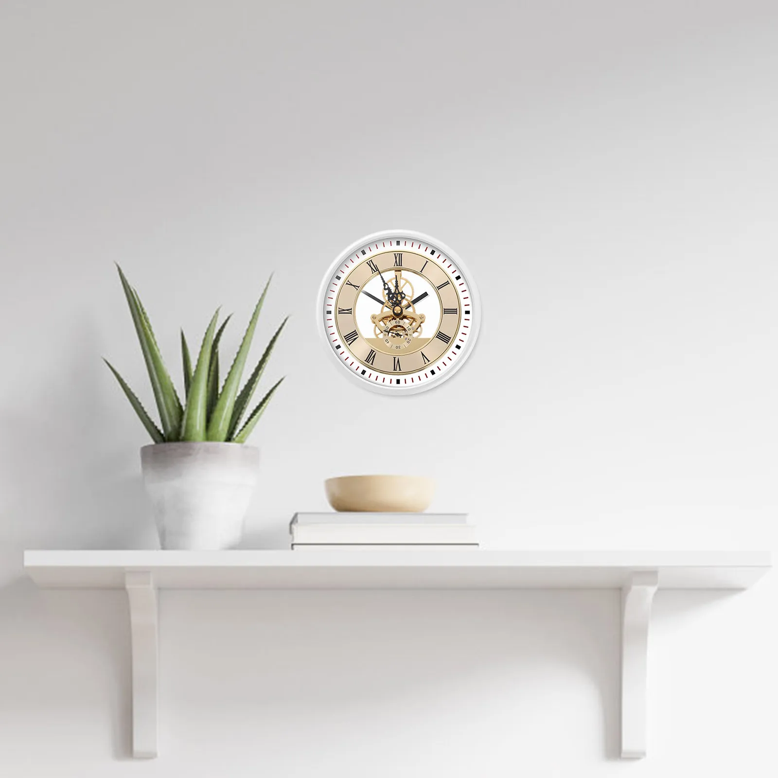 

Round Clock Insert Metal Face Replacement Mechanism Quiet Precise Movement for Home Office Commercial DIY Repair Clock Movement