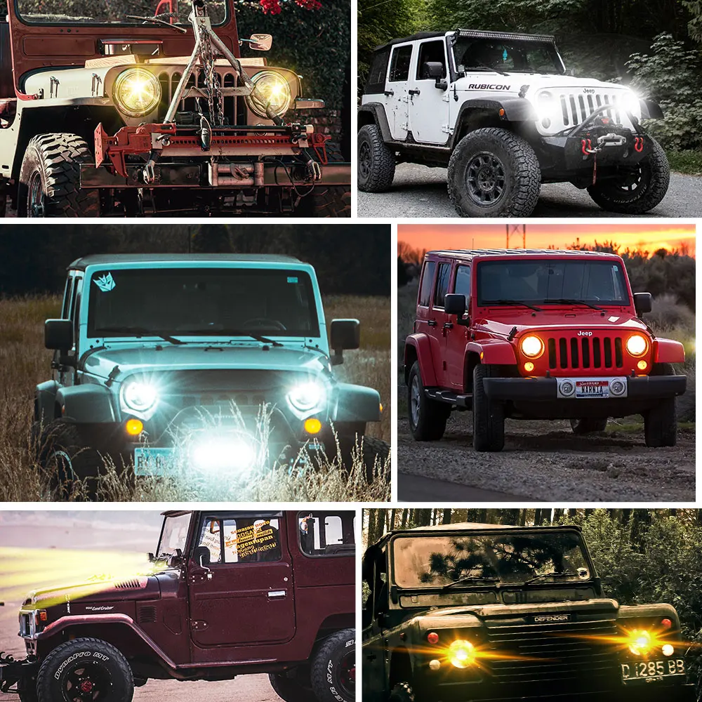 2PCS Motorcycle Light Mini Spotlights Projector Lens 12V Barra Led Lamp Super Bright Led Moto Explorers for BWM 4x4 Accessories