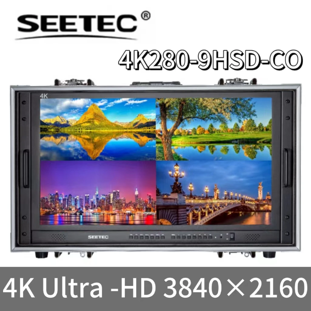 

SEETEC 4K280-9HSD-CO 28" 4K Carry-on Broadcast Monitor 3840x2160 Ultra-HD Director Monitor with Suitcase for Making Video Movies