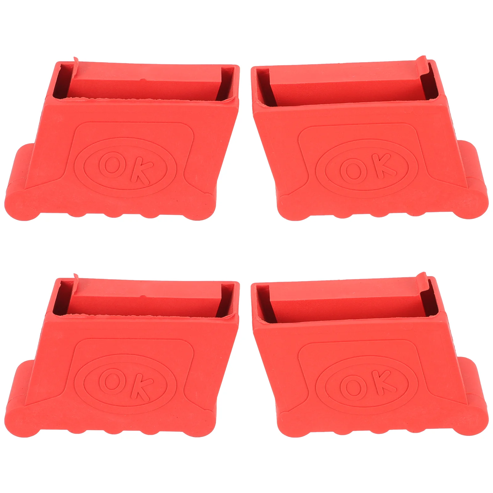 Almohadillas antideslizantes para escalera de piezas, cubierta de pies de repuesto, tapas de piernas, puntas de goma gruesas, 4 unidades