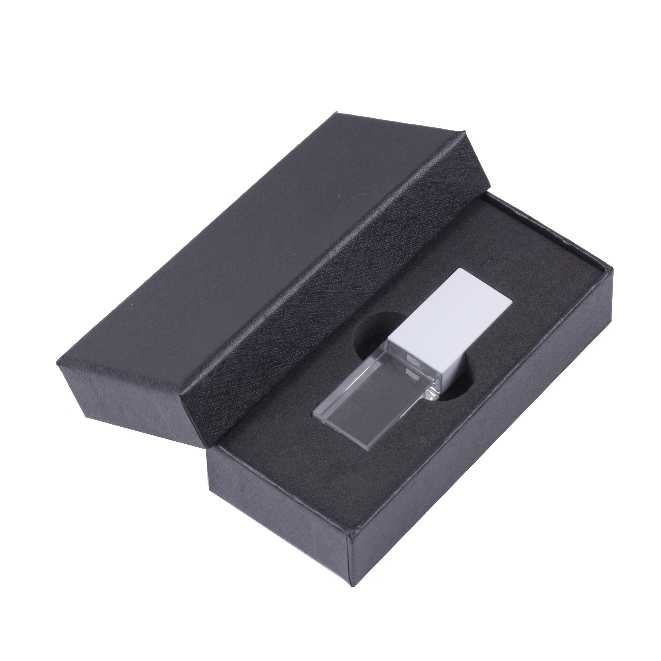 

JASTER Wholesale Crystal With black box usb 2.0 flash drive 4GB 16GB 32GB 64GB 128GB pen drive U disk memory stick pendrive gift