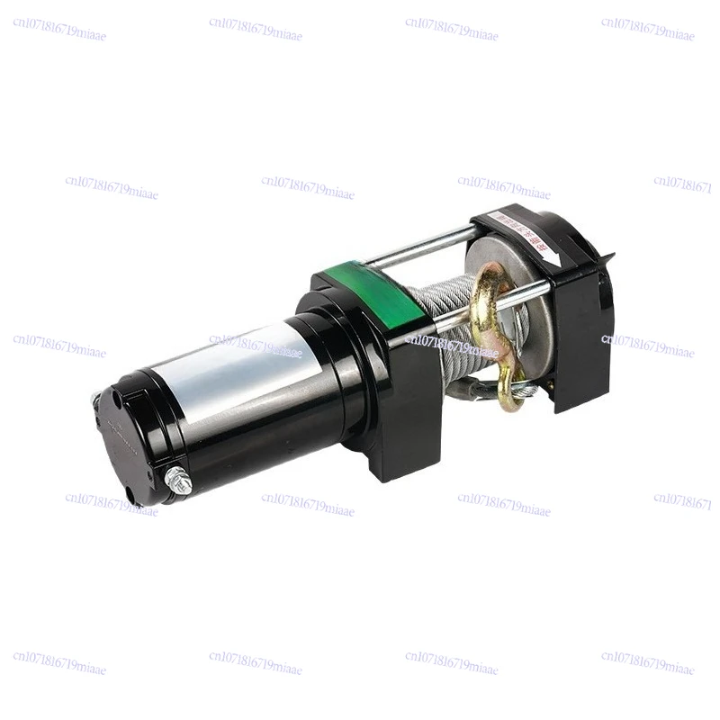 

Wire rope electric winch remote control lift nylon rope car mounted electric winch trailer traction