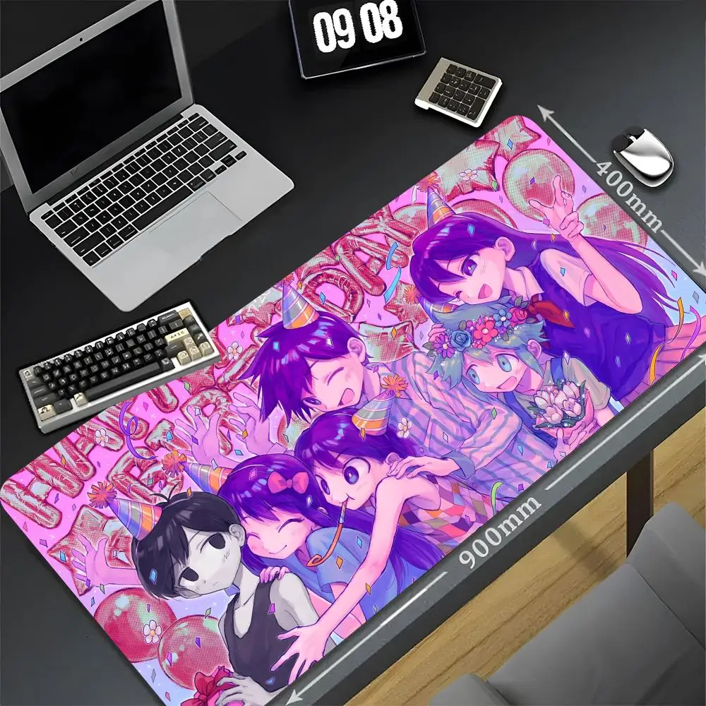 

KawaiS Anime OmoriS Mouse Pad 90x40 Cm Desk Mat Xxl Pc Gamer Gaming Computer Offices Mousepad Keyboard