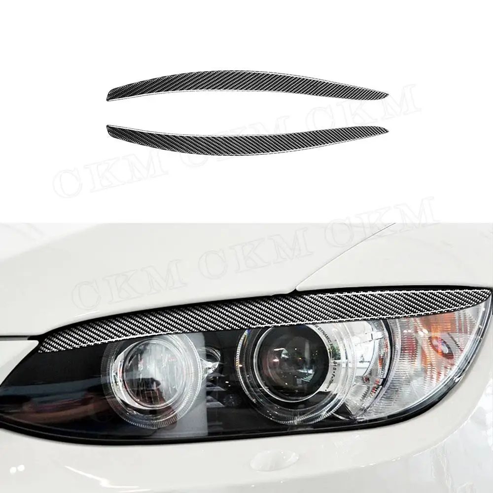 

Carbon Fiber Material Front Bumper Eyebrow Sticker For BMW 3 Series E92 E93 M3 Coupe 2 Door 2006-2012