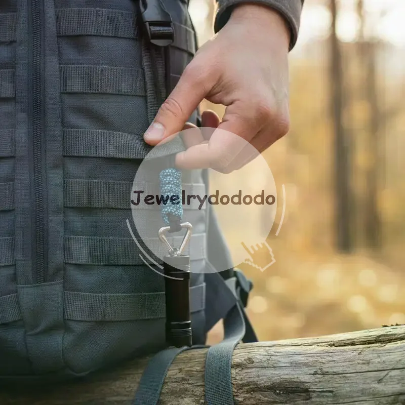 Hand Braided Umbrella Rope Keychain Men Triangular Metal Buckle Outdoor EDC Survival Knife Lanyard Keyring Couple Jewelry
