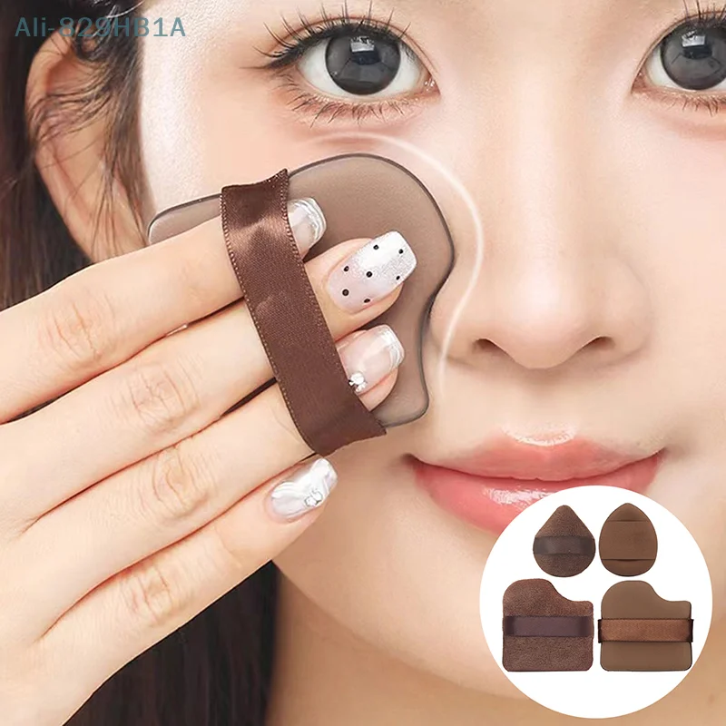 4/5/6/10 Stuks Chocolade Cosmetische Bladerdeeg Make Up Sponzen Nat Droog Gebruik Voor Gezicht oog Contouren Shadow Cosmetische Foundation Concealer