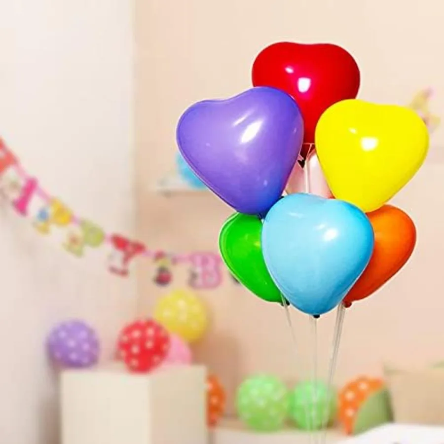 50 10inch Red Color Heart shaped Latex Balloons for Valentines DayPropose Marriage Wedding Party