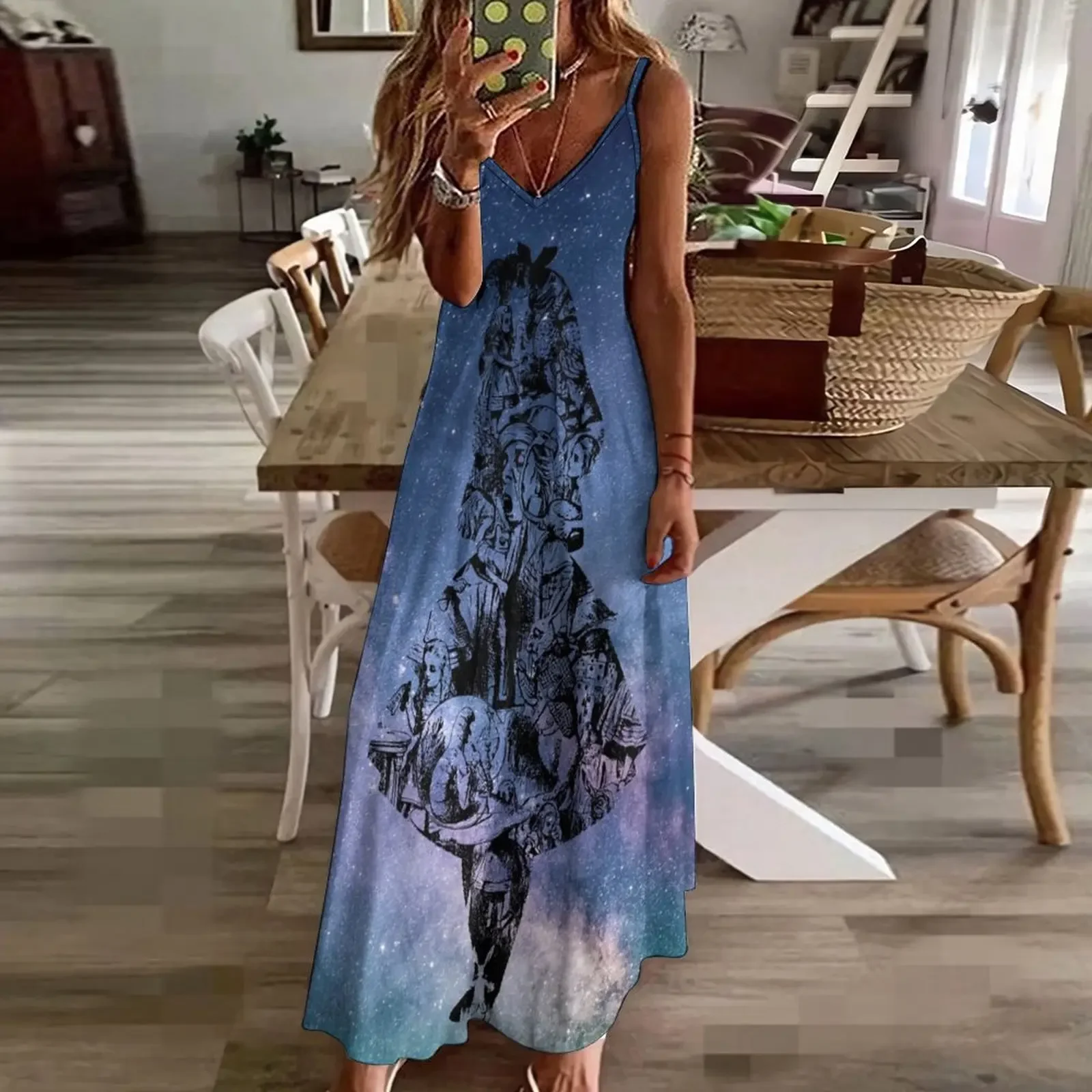 Robe en fibre Alice in the Sky pour femme, tenue d'été