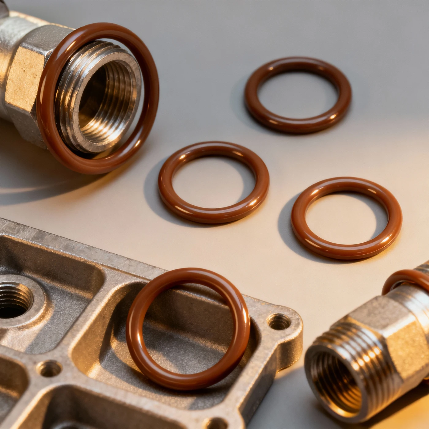 البني فلوروروبر FKM O-حلقة 1.8/2.65 مللي متر سمك الختم مقاومة للتآكل طوقا حلقة مطاطية للاستخدام الصناعي