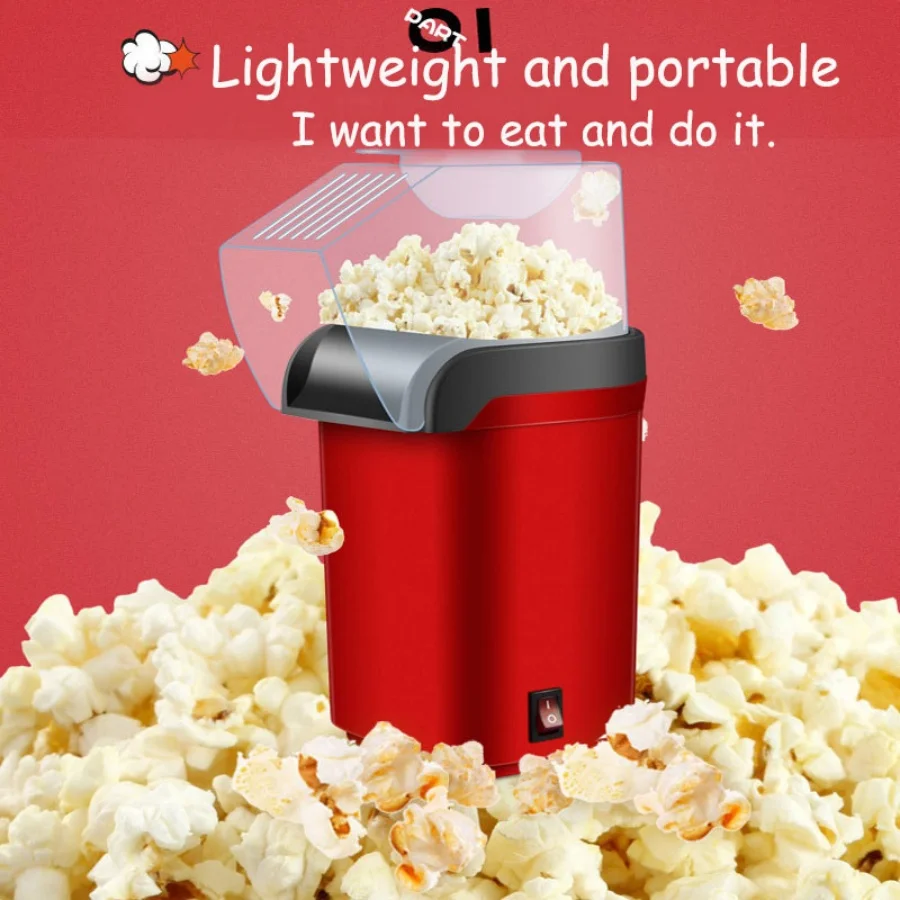 A popcorn making machine with plugs in the European Union and the United States