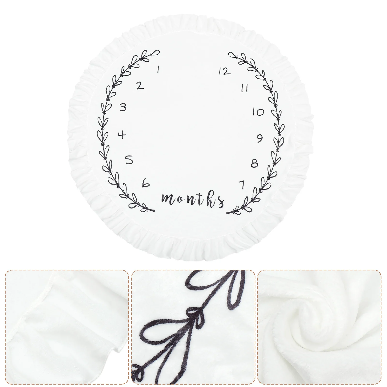 

Baby Blanket Large Soft Photo Background Monthly Newborn Photo Prop Decor Reusable Washable Blanket