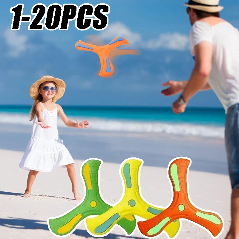 

1-20PCS Tri-Blade Boomerang for Pets & Kids Outdoor Toys Safe Durable Flying Disc Family Fun Sport Game Parent-Child Interaction