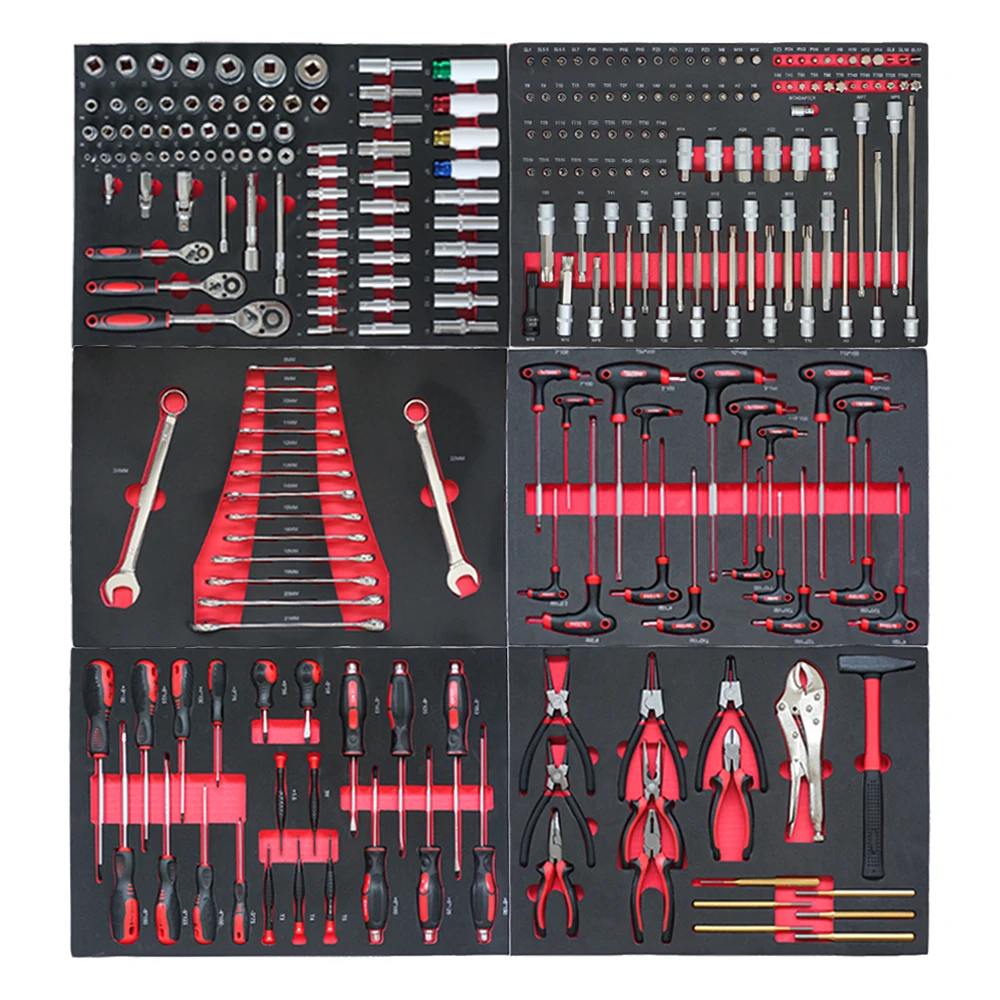 Tool Set Full Set Professional-grade Cr-V Sockets Wrench Handles Sickle Pickaxe for Repair General Full Set Mechanic