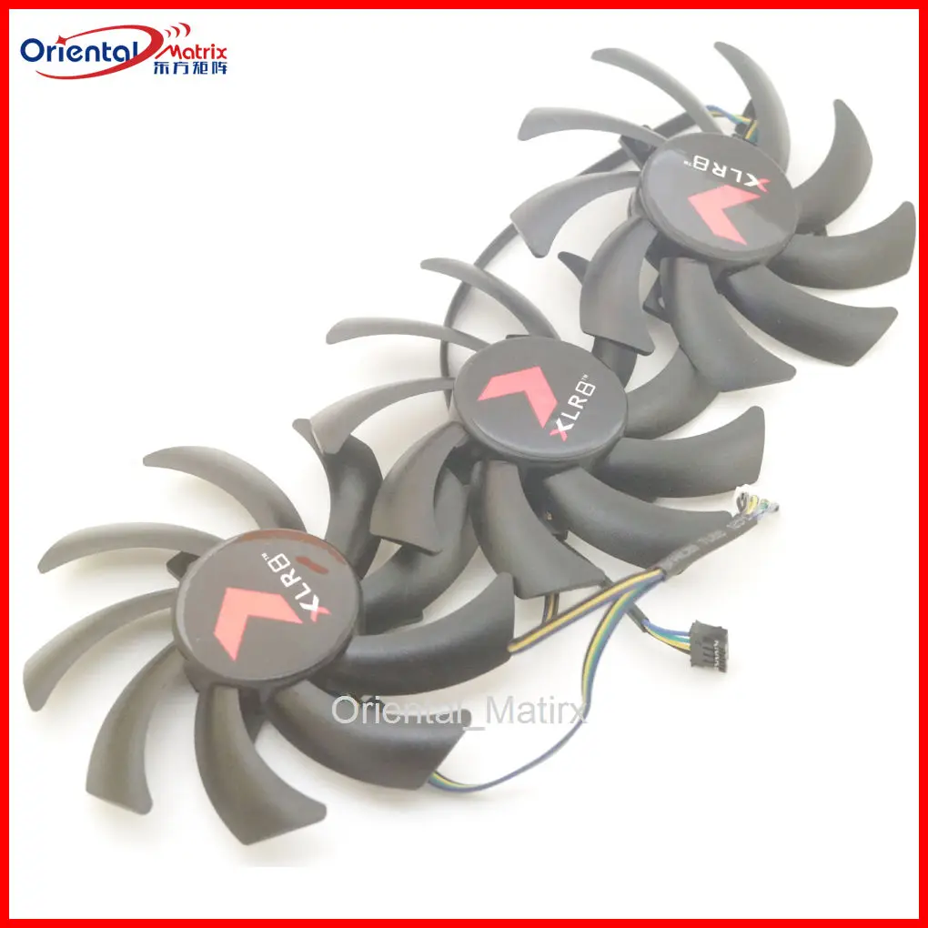 3pcs/lot GA91S2U 85mm DC12V 0.40A 4Pin VGA Fan For PNY RTX4060ti 4070 4070ti 4070S 4070tiS VERTO Graphics Card Cooling Fan