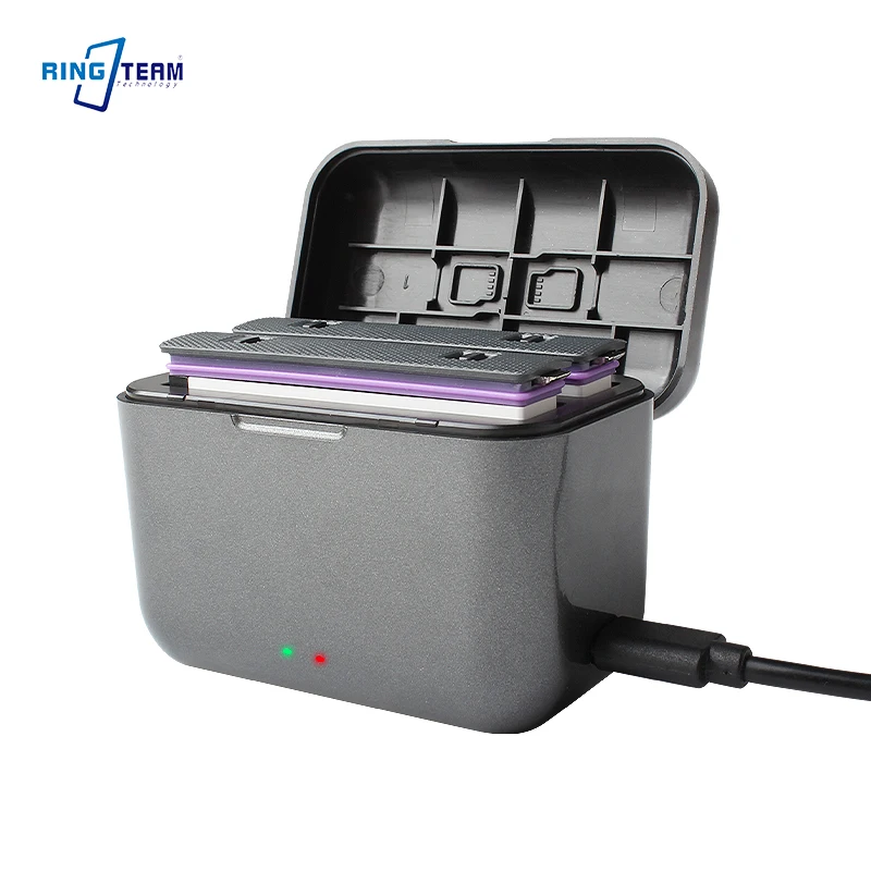 

Battery Charger for Insta360 X5 Accessories Dual Fast Charging Case LCD Display - Two Way Charger Hub for Insta 360 X5