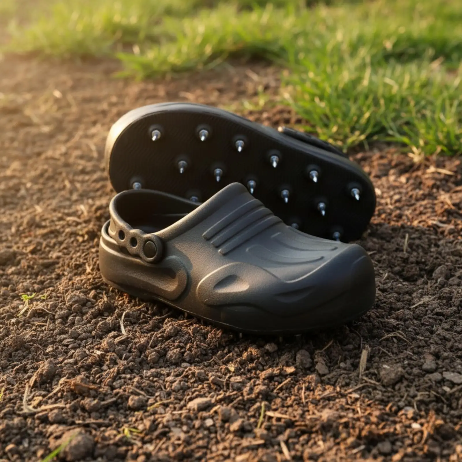 lightweight-garden-spike-clogs-for-yard-work-with-rubber-outsole-and-durable-metal-cleat-grip