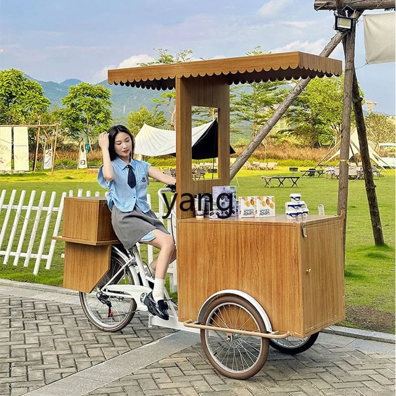 LMM， outdoor food truck scenic spot display props tricycle coffee night market shopping mall