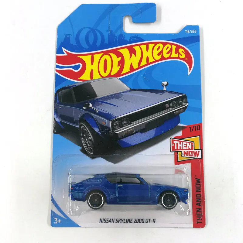 2018-118 HOT WHEELS 1:64 NISSAN SKYLINE 2000 GT-R diecast car model gifts