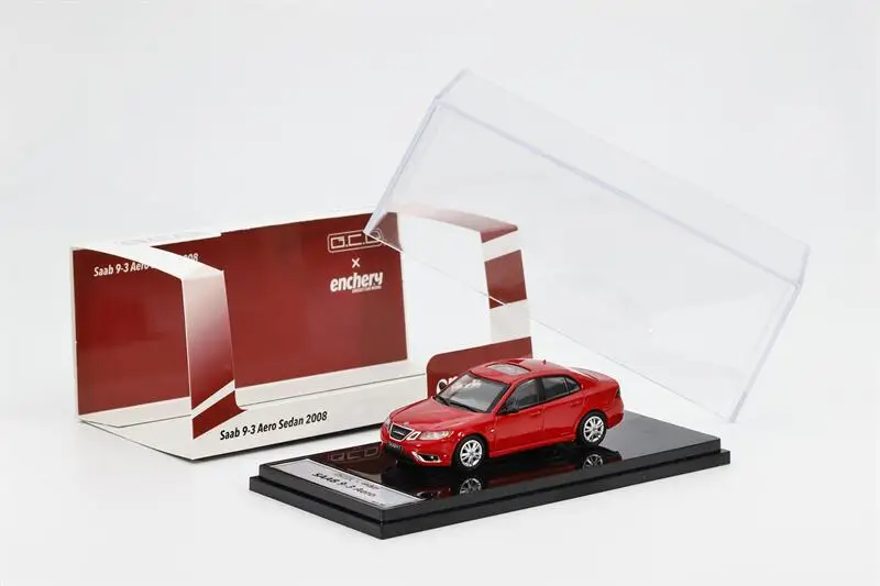 GCD x Enchery 1:64 Aero Sedan 2008 Saab 9-3 Modelo de Carro em Miniatura Die-Cast para Presentes