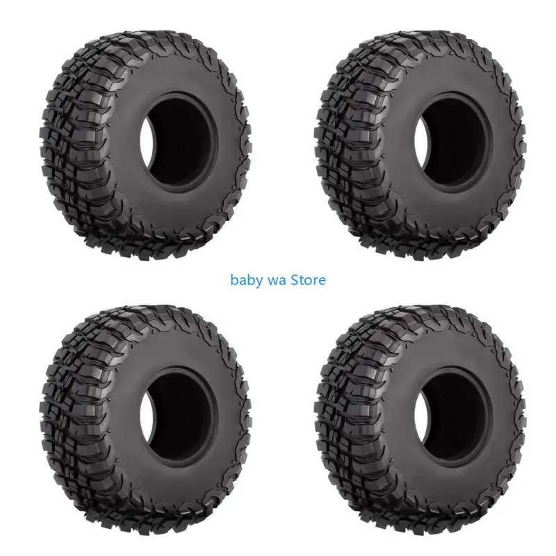 

RC Crawler Tires 1.9inch Mud Wheel Tire 4Pcs Rubber Tyres for SCX10 AXI03007 4XBD