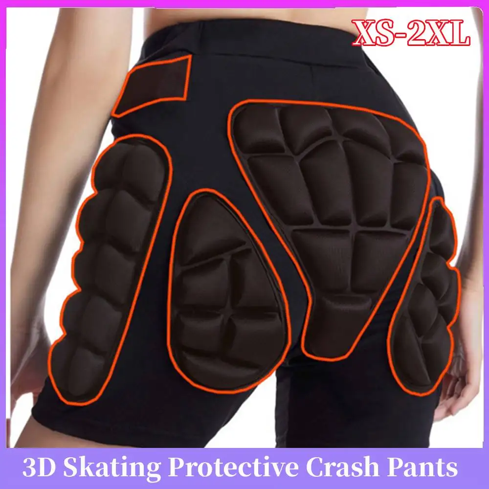 

Защитные 3D-шорты с подкладкой для зимнего сноуборда, защита ягодиц, накладки для катания на коньках, защита бедер, экипировка для лыж, катания на льду и роликах