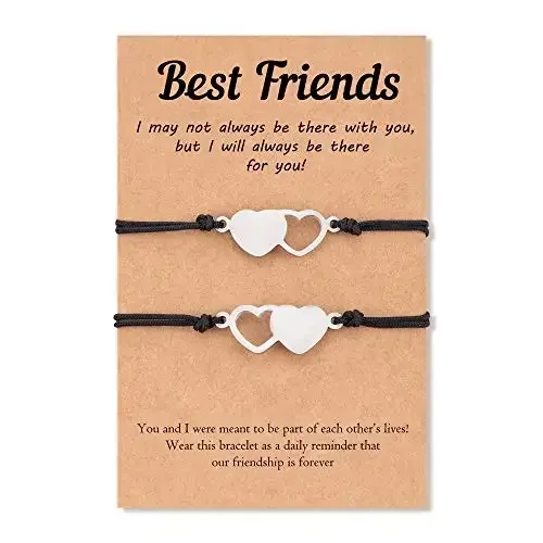 

Tarsus 2/3/4/5/6 Pcs Best Friend Bracelets Bff Matching Heart Bracelet Best Friend Friendship Gifts for Women Friends Girls Teen