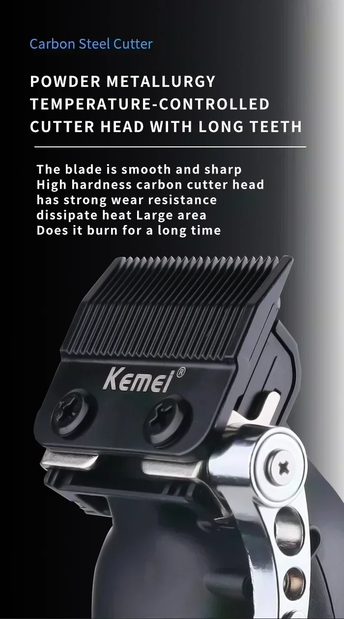 Kemei Haarschneidemaschine Kit KM-2296 KM-2299 KM-1102 Elektrische Haarschneidemaschine für Herren Professionelle Haarschneidemaschine Clipper – Detail 11