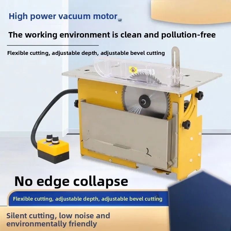 Brushless Silent Dust Free Single Saw Precision Cutting Multi Function Multi Angle Adjustable Woodworking Push